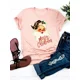 thumbnail image 1 of Camiseta de manga corta para mujer, ropa con estampado de árbol de gato encantador, camisetas gráficas básicas de moda de Año Nuevo, 1 of 5