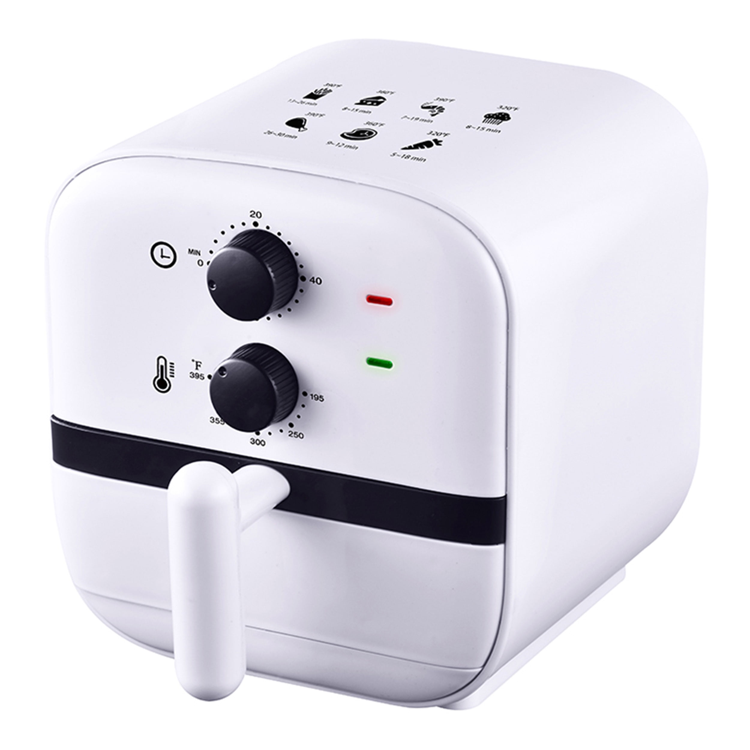 Brentwood 1 Quart Small Electric Air Fryer with 60min Timer and Temp Control- White