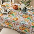 thumbnail image 6 of Autumns Thanksgiving Tablecloth,Fall Pumpkin Maple Leaf Harvest Country Table Cloth, Easy Care Wipeable Reusable Table Cover (60 X 84 INCH,Rectangle), 6 of 6