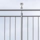 thumbnail image 4 of Luxshiny De Poste Redonda Plata En Inoxidable Para De Cercas Y Escaleras, 4 of 7