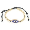 thumbnail image 1 of Pulsera De Hilo Pulsera De Cuentas Pulsera De Ojo Turco Pulsera De Ojo Azul Con Cuentas Doradas Para Fiesta De Cumpleaños Para Cena Para Hombres Y Mujeres Para Boda ANGGREK Arte y Manualidades, 1 of 8