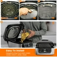 thumbnail image 5 of Stainless Steel Splatter Shield for Ninja Foodi AG301, Air Fryer Accessories Replacement Parts Fine Mesh Splatter Screen for Ninja Foodi 5 in1 Indoor Grill Air Fryer AG300,AG300C,AG301C,AG302,AG400, 5 of 7