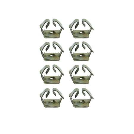 8pcs 3mm Dia Car Screw U Clips Rivets Door Panel Trim