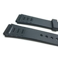 thumbnail image 2 of Bandini 20mm Black Rubber Sports Watch Band Strap for Casio, Timex & More, 2 Spring Bars Included, 2 of 7
