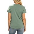 thumbnail image 5 of JWshufel Pregnancy Casual Tops for Women Maternity Short Sleeve Breathable Lightweight Shirts Tee Workout Athletic Wear, 5 of 6