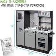 thumbnail image 4 of Lil' Jumbl Kitchen Set for Kids, Pretend Wooden Play Kitchen Set, Realistic Sound, Pots & Pan, 4 of 9