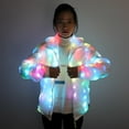 thumbnail image 2 of Colorful Coat LED Luminous Costume Dancing Clothes LED Lighting Jacket Suits Christmas Event Party Light Up Couple Set Clothing YZH, 2 of 4