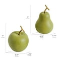 thumbnail image 6 of American Art Decor Green Fruit Table Top Apple and Pear, Set of 2, 6 of 7