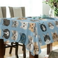 thumbnail image 5 of Yayeee Tablecloths 60" x 108" Rectangle Wrinkle Resistant Party Table Cover, Vibrant Cute Cat, 5 of 8