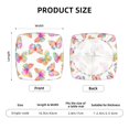 thumbnail image 5 of Daiia colored butterflies Stretch Individual Couch Cushion Slipcovers Reversible Cushion Protector Slipcovers Sofa Cushion Protector Covers Milk Silk-16.9in-Two Pieces, 5 of 7