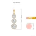 thumbnail image 3 of ANGARA Natural 3 Stone Graduated Diamond Pendant in 14K Yellow Gold for Women (Size-4mm| Color-G| Clarity-VS2) | April Birthstone, Anniversary, Jewelry Gift for Women | Natural Diamond Necklace, 3 of 7