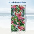 thumbnail image 3 of Palmetto Leaf Flamingo Microfiber Sand Free Beach Towel Thin Pool Towel Large Lightweight Absorbent Beach Towels for Travel Swim Pool Gym Beach Essentials Accessories, 3 of 8
