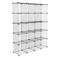 thumbnail image 2 of Gzxs Wire Cube Storage, 20-Cube Organizer Metal Grids Storage, Storage Bins Shelving, Modular Bookshelf Shelves, DIY Closet Cabinet Ideal for Bedroom, Office, Black, 2 of 8
