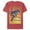 Red Heather, variant on Men's Superman Wonder Woman Kiss  Graphic Tee Athletic Heather X Large