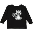thumbnail image 3 of Inktastic Cute Woodland Animal Raccoon Boys or Girls Long Sleeve Toddler T-Shirt, 3 of 5