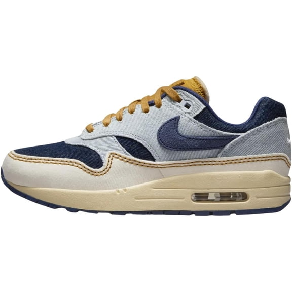 Women's Nike Air Max 1 '87 Aura/Midnight Navy-Pale Ivory (FQ8900 440) - 13