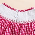 thumbnail image 5 of mgoYE Toddler Baby Girls 4th of July Romper 0 3 6 9 12 18 24 Month Cute Fly Sleeve Bubble Bodysuit Infant Flag Embroidery Summer Clothes Size 18-24 Months, 5 of 7