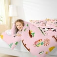 thumbnail image 4 of jejeloiu Cartoon Animal Queen Comforter Set,Cow Sheep Pig Bedding Sets,Funny Country Theme Bedding Comforter Set For Girl Boys,Super Cozy Room Decor Reversible,3pcs, 4 of 8