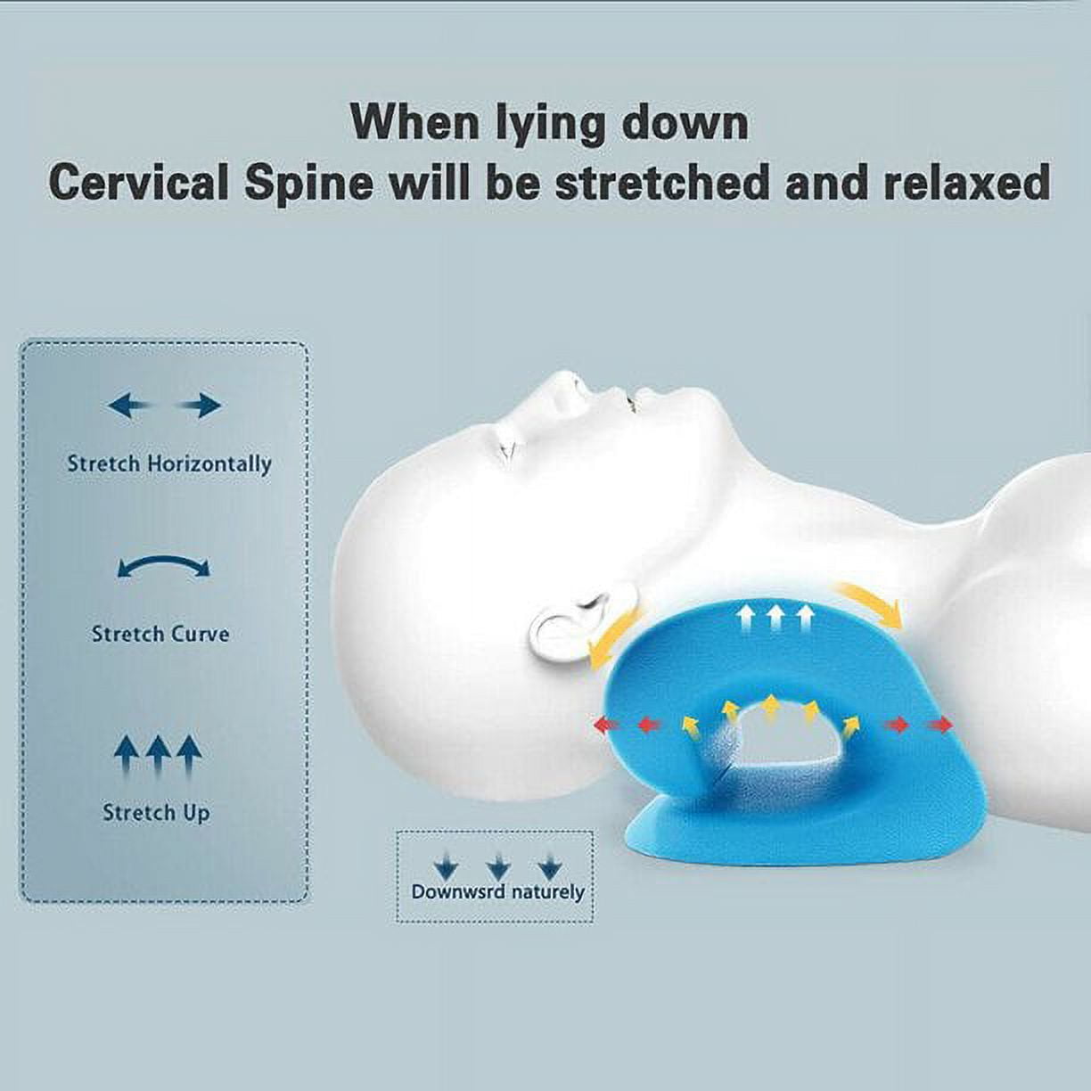  RESTCLOUD Cervical Neck Traction Pillow for Sleeping