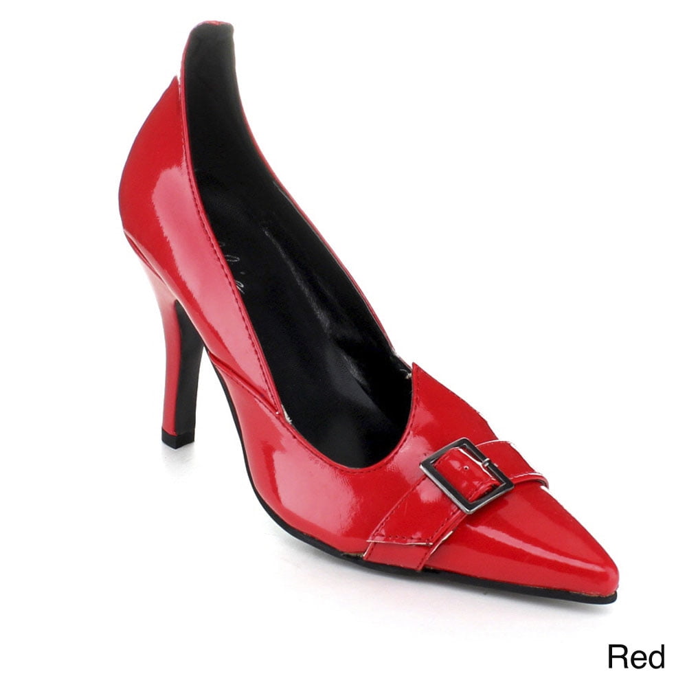 Ellie WITCH PUMP with BUCKLE STRAP stietto heel cushioned foot bed Cosplay