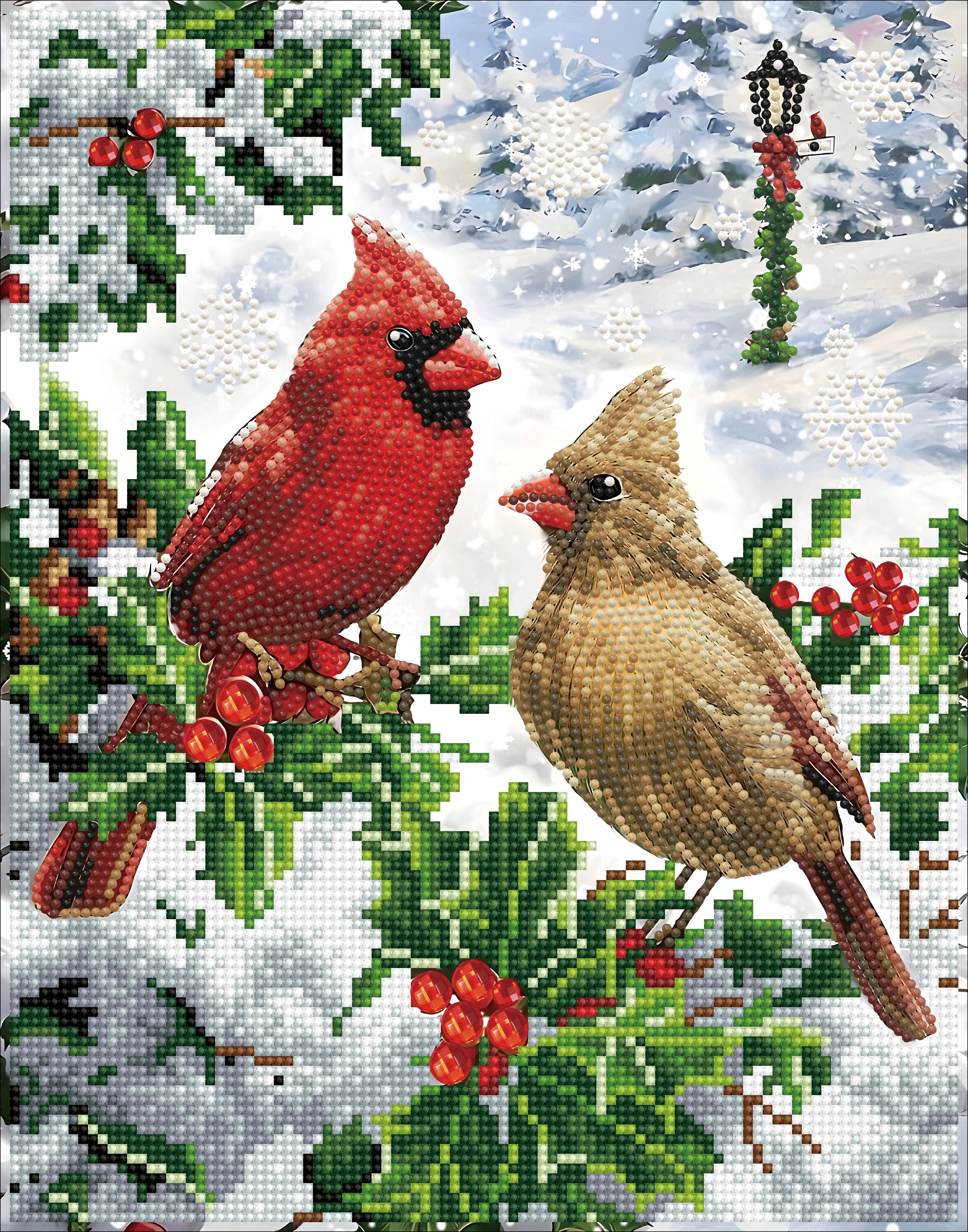 DIAMOND DOTZ® Cardinal Christmas Special Edition Diamond Painting