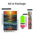 thumbnail image 2 of DIY 5D Diamond Art Seaside Colorful Wave Sunset Paint with Full Drill Round Diamond Gems Painting by Number Kits for Adults Art Craft Home Wall Decor 11.8x15.8in(1), 2 of 8