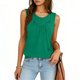 thumbnail image 5 of Mujeres Blusas de Verano Cuello en V Cuello de Color Sólido Mangas Tank Top Casual, Blusas sin Mangas para las Mujeres, 5 of 6