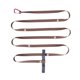 thumbnail image 1 of Cuerda de cuerda para acampar libre Correa de almacenamiento para acampar Tienda Tendedero Cable de iluminación Cordón con mosquetones marrón, 1 of 9