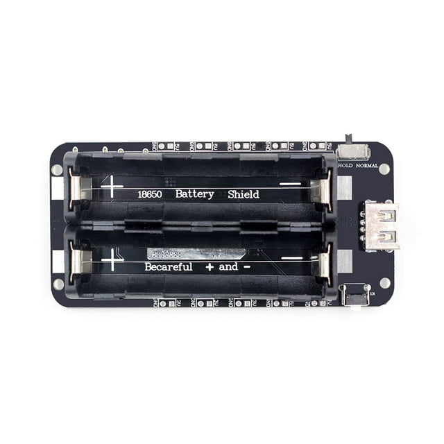 Seitruly Protector de portátil de doble canal, 2 ranuras, interruptor de botón de interfaz USB, módulo de carga del banco de energía, pieza Electrónica miscelánea