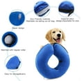 thumbnail image 3 of Dog cones, Inflatable Dog Collar for Pet Surgery, Recovery Cone Collar Prevent Dogs & Cats from Biting & Scratching, Adjustable E-Collar with 5 Size Fit for Most Dogs & Cats (CHECK THE SIZE)(XL, Blue), 3 of 7