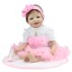 thumbnail image 1 of Muñeca Recién Nacido Muñeca de Silicona para Recién Nacidos, Juguetes de Aprendizaje, Rosa, 55 Cm, 1 of 8