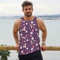 thumbnail image 6 of Goofa Cute Squirrel Floral Pattern Men's Workout Tank Top Slim-Fit Tank Quick Dry Fit Muscle Tank Top Beach Tank Top Bodybuilding Sleeveless T Shirt-4X-Large, 6 of 7