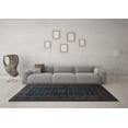 thumbnail image 3 of Ahgly Company Indoor Square Persian Light Blue Traditional Area Rugs, 4' Square, 3 of 4
