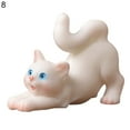 thumbnail image 2 of Walbest 1 Piece Plastic Cat Ornament Animal Image Exquisite Realistic Mini Cat Crafts Miniature Figurine Decor for Home Office Desktop, 2 of 7