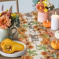 thumbnail image 4 of Fall Thanksgiving Table Runner, Autumn Thanksgiving Kitchen Dining Table Decoration for Home Party Decor 13x90 Inches, 4 of 9