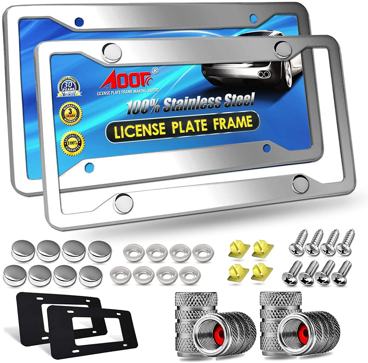 Nissan Frontier Mirrored Chrome Stainless Steel License Plate Frame