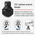 thumbnail image 3 of 16-Piece Torque Wrench Set Hexagon Bi-Directional Adjustable 1/4 Inch Ratchet Wrench Maintenance Tool, 3 of 7