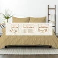 thumbnail image 3 of Kotton Culture 600 TC Pinch Pleated Duvet Cover 100% Egyptian Cotton with zipper (Oversized King, Beige) - 5 Piece, 3 of 7
