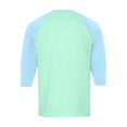 thumbnail image 6 of Men’s Three Quarter Sleeve Sport T-Shirt Baseball Style Casual Cotton Top, 6 of 7