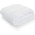 thumbnail image 4 of Roch Linen Lightweight All Season Down Alternative Comforter - 100% Cotton and Soft Quilted Duvet Insert, Cooling Comforter for Warm Weather/Hot Sleepers -(King/Cal King, White), 4 of 6