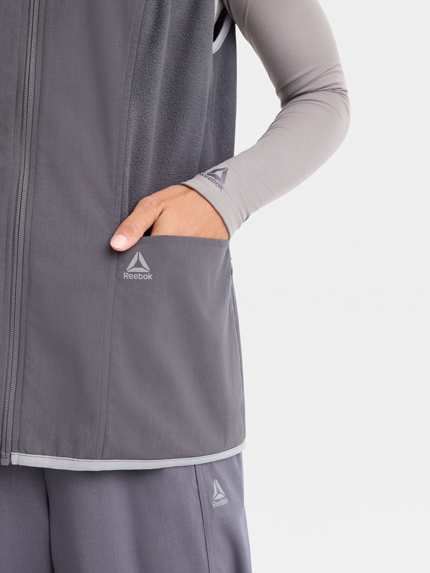 Reebok Women’s Tech Comfort Scrub Vest with 6 Pockets, Sizes S–3XL
