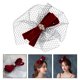 thumbnail image 4 of KAKOWELY Tocado de novia con lazo único, elegante velo decorativo, 4 of 5