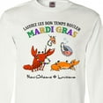 thumbnail image 4 of Inktastic Laissez Les Bon Temps Rouler Mardi Gras Partying Seafood Long Sleeve T-Shirt, 4 of 5