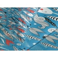 thumbnail image 4 of Ambesonne Narwhal Quilted Bedspread Set 3 Pcs, Underwater Life Pattern, Queen Size, Multicolor, 4 of 5