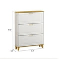 thumbnail image 7 of WIAWG 35.4" Entryway Shoe Cabinet, Home Shoe Rack Organizer for Home White, 7 of 7