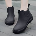 thumbnail image 5 of IUJSOY Womens Short Rain Boots Waterproof Garden Shoes Anti Slip Ankle Chelsea Booties Outdoor Work Booties, 5 of 6