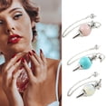 thumbnail image 3 of Guardurnaity Elegante colgante de cono de ágata de amplia aplicación y cómodo de llevar Colgante de cono de ágata natural Ropa, zapatos y accesorios Miscelánea Rosa claro, 3 of 6