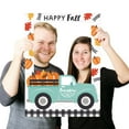thumbnail image 3 of Big Dot of Happiness Happy Fall Truck - Harvest Pumpkin Party Selfie Photo Booth Picture Frame and Props - Printed on Sturdy Material, 3 of 7