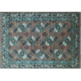 thumbnail image 1 of Ahgly Company Indoor Rectangle Oriental Light Blue Industrial Area Rugs, 3' x 5', 1 of 4
