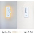 thumbnail image 4 of Aplique LED de Pared, 9W, Luz de Lectura de Cabecera con Puerto de Carga USB, (6W 3000K Blanco Cálido) + (3W 6500K Blanco)Rectángulo Blanco, 4 of 5
